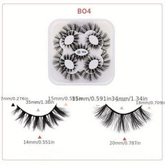 9 Pairs 25mm Thick False Eyelashes 8D Volume Curling Lashes