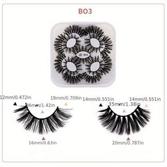 9 Pairs 25mm Thick False Eyelashes 8D Volume Curling Lashes