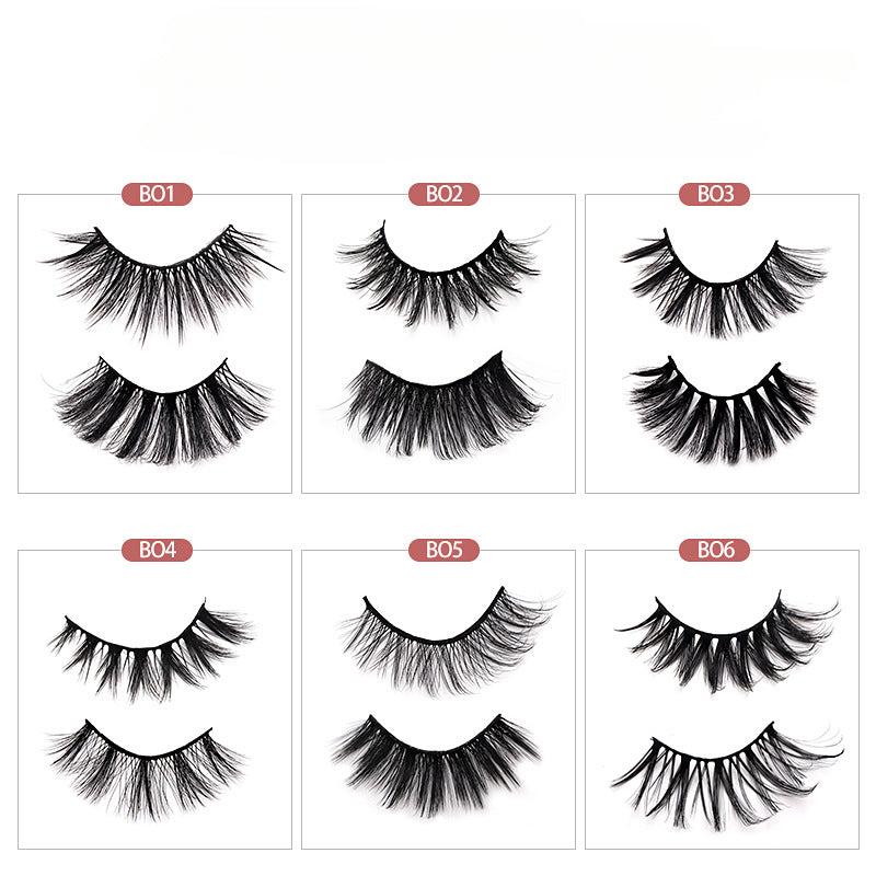9 Pairs 25mm Thick False Eyelashes 8D Volume Curling Lashes