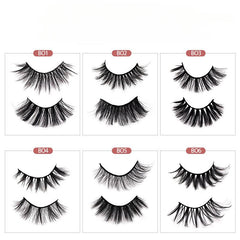 9 Pairs 25mm Thick False Eyelashes 8D Volume Curling Lashes