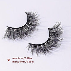 5 Pairs 5D 15mm Manga Lashes Curly Crisscross Anime Soft Full Strip Lashes