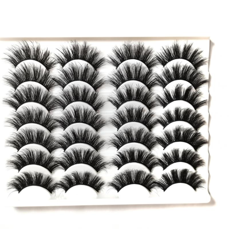 14 Pairs Fluffy False Eyelashes Soft Wispy Volume Lashes