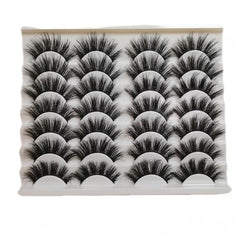 14 Pairs Fluffy False Eyelashes Soft Wispy Volume Lashes