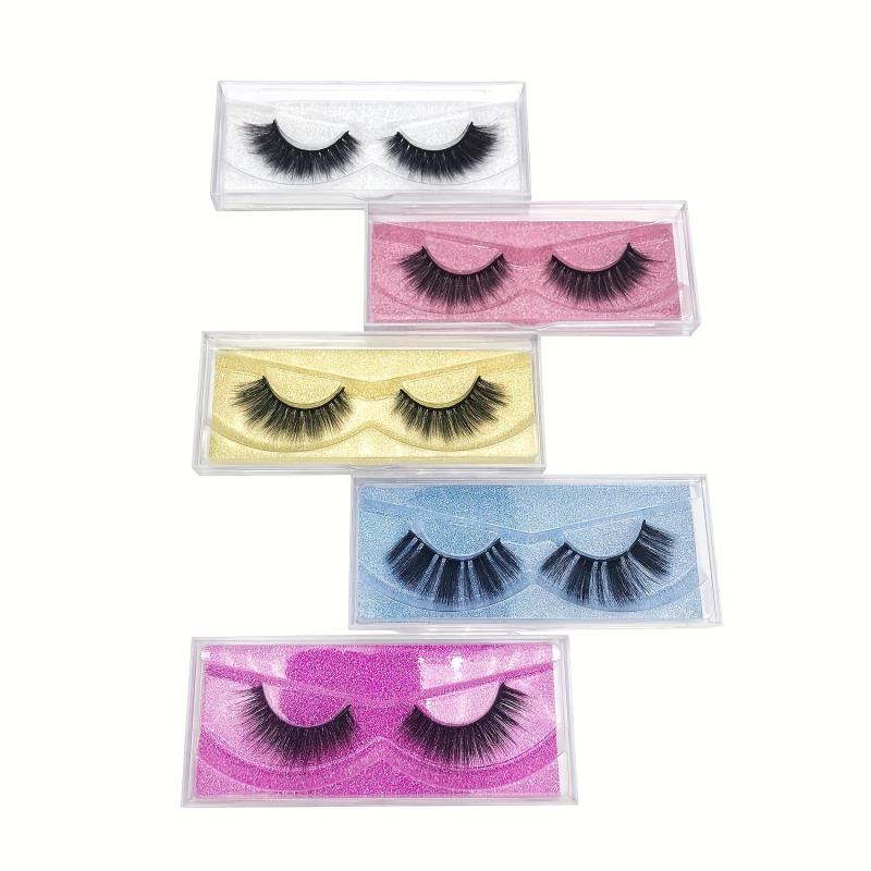 20 Pairs 3D Faux Mink Lashes Bulk Natural False Eyelashes Set