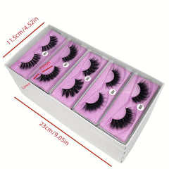 20 Pairs 3D Faux Mink Lashes Bulk Natural False Eyelashes Set