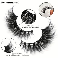 20 Pairs 3D Faux Mink Lashes Bulk Natural False Eyelashes Set