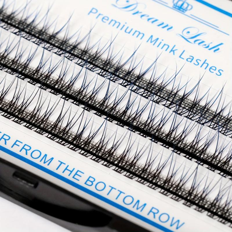 Ombre Cluster Eyelashes D Curl 10D 10mm 12mm False Eyelashes Gradient Colored