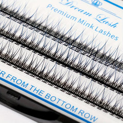 Ombre Cluster Eyelashes D Curl 10D 10mm 12mm False Eyelashes Gradient Colored