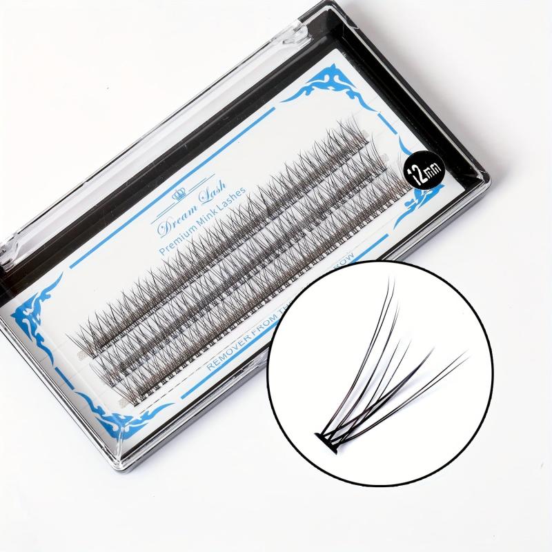 Ombre Cluster Eyelashes D Curl 10D 10mm 12mm False Eyelashes Gradient Colored