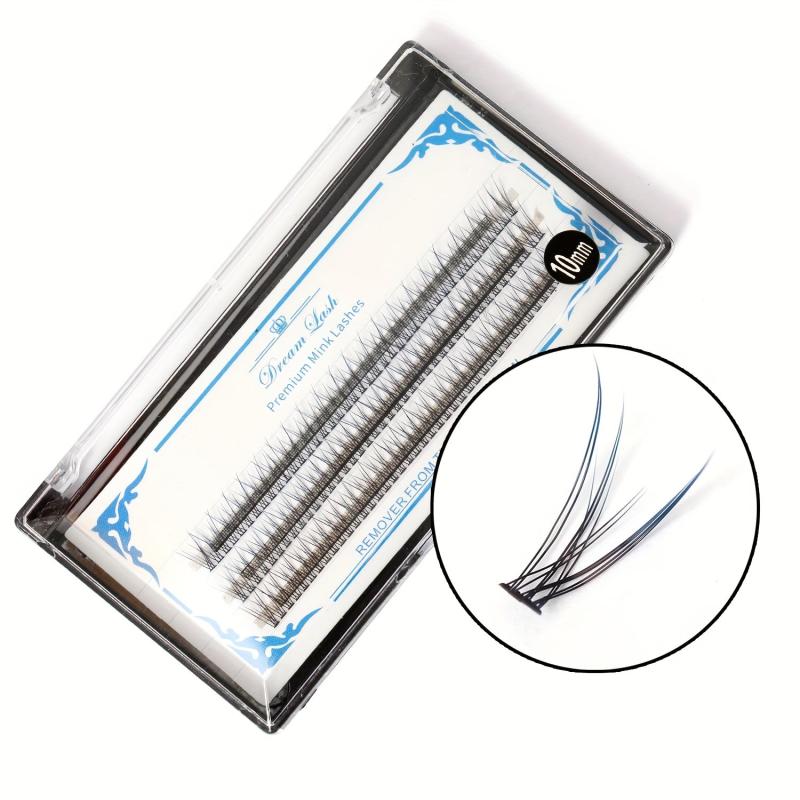 Ombre Cluster Eyelashes D Curl 10D 10mm 12mm False Eyelashes Gradient Colored