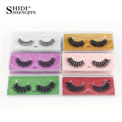 10 Pairs Natural 3D Faux Mink False Eyelashes Soft Wispy Reusable Lashes