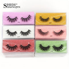 10 Pairs Natural 3D Faux Mink False Eyelashes Soft Wispy Reusable Lashes