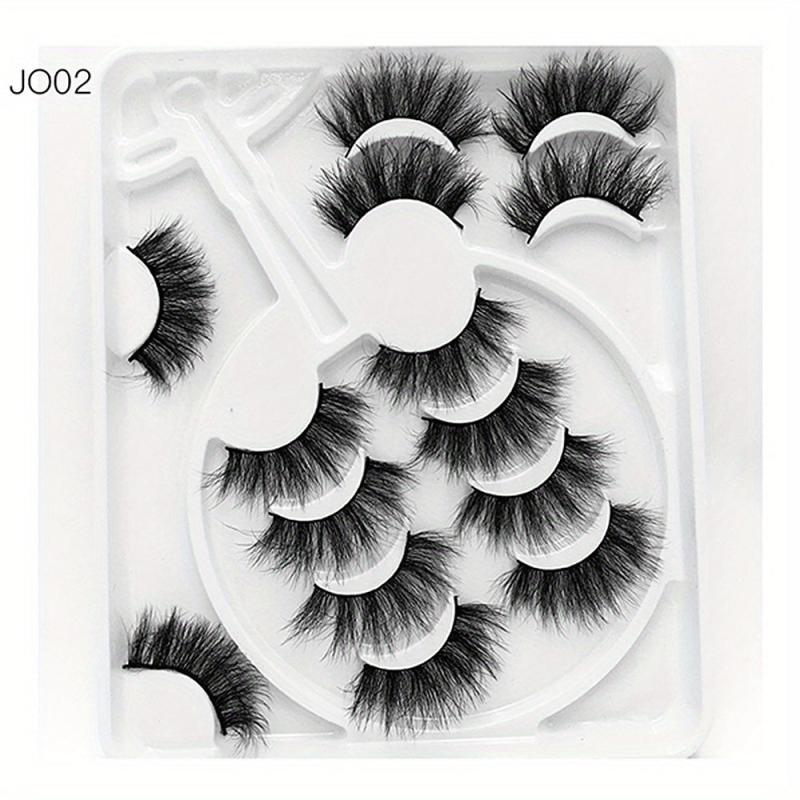 7 Pairs 8D Fluffy Faux Mink False Eyelashes