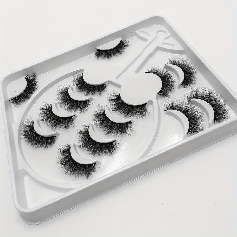 7 Pairs 8D Fluffy Faux Mink False Eyelashes