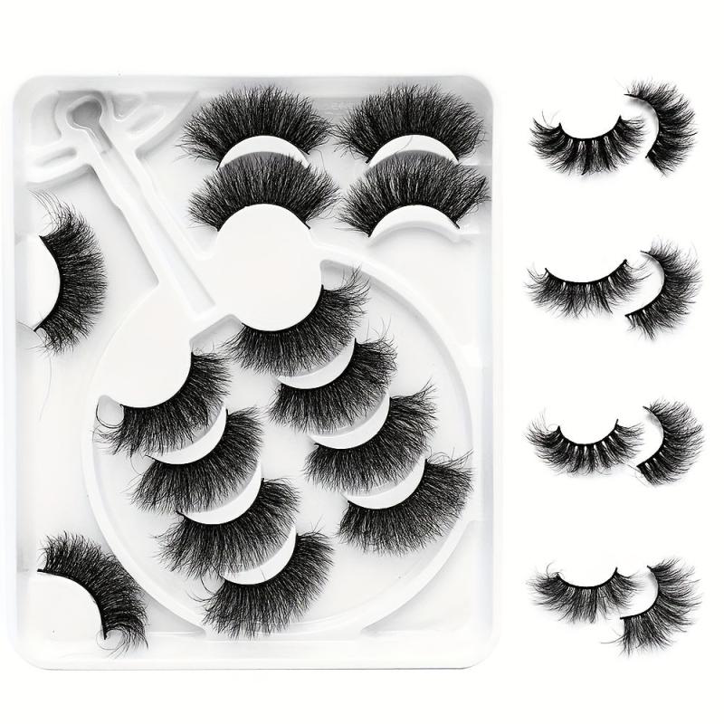 7 Pairs 8D Fluffy Faux Mink False Eyelashes