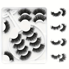 7 Pairs 8D Fluffy Faux Mink False Eyelashes