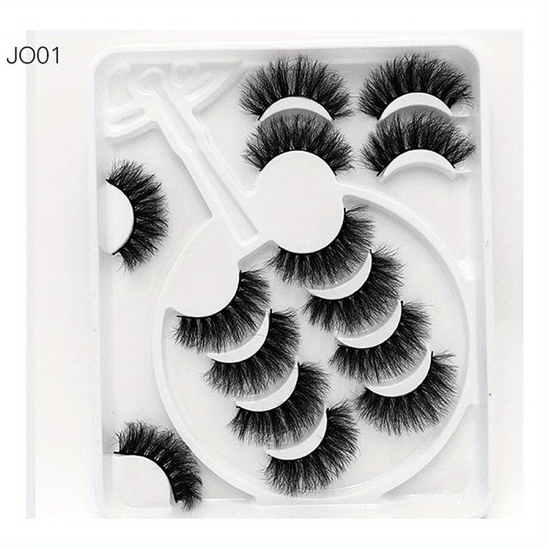 7 Pairs 8D Fluffy Faux Mink False Eyelashes