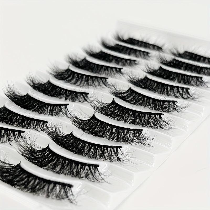 10 Pairs 5D False Eyelashes Fluffy Lashes Natural Look Extension