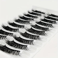 10 Pairs 5D False Eyelashes Fluffy Lashes Natural Look Extension