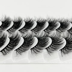 10 Pairs 5D False Eyelashes Fluffy Lashes Natural Look Extension