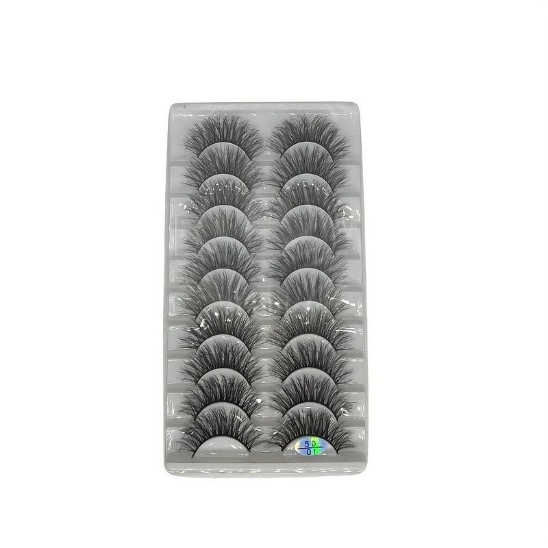 10 Pairs 5D False Eyelashes Fluffy Lashes Natural Look Extension