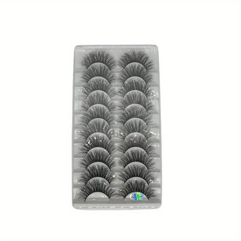 10 Pairs 5D False Eyelashes Fluffy Lashes Natural Look Extension