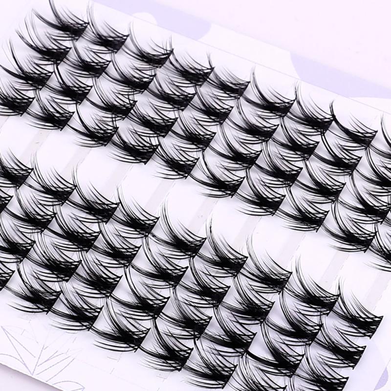 Fluffy Wispy Individual Eyelash Clusters Extension 80Pcs