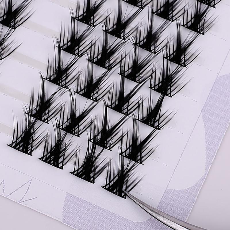 Fluffy Wispy Individual Eyelash Clusters Extension 80Pcs