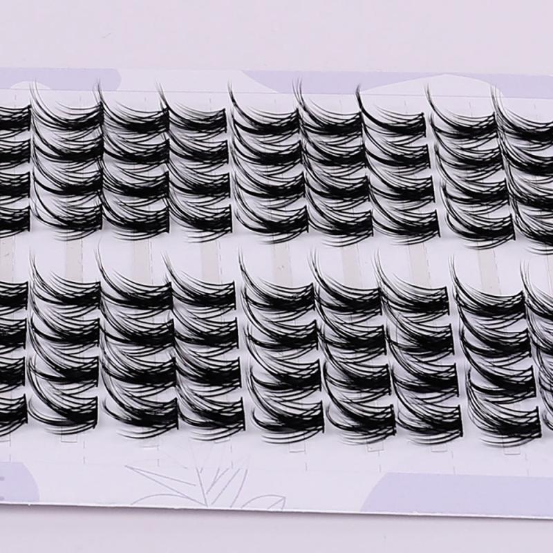 Fluffy Wispy Individual Eyelash Clusters Extension 80Pcs