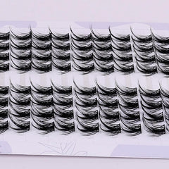 Fluffy Wispy Individual Eyelash Clusters Extension 80Pcs