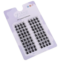 Fluffy Wispy Individual Eyelash Clusters Extension 80Pcs