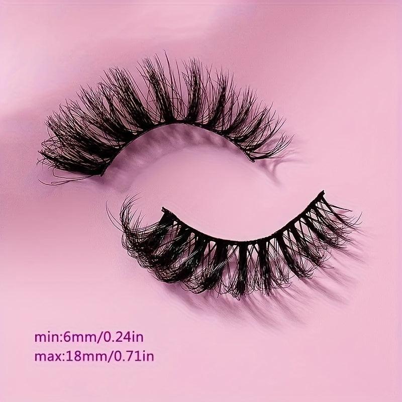 Natural Look 8D Fluffy Volume Lashes 8 16mm Curly False Eyelashes