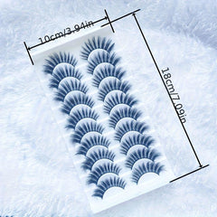 Natural Look 8D Fluffy Volume Lashes 8 16mm Curly False Eyelashes