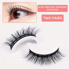 10 Pairs Natural Wispy Cross False Eyelashes Non-Slip Waterproof Lashes