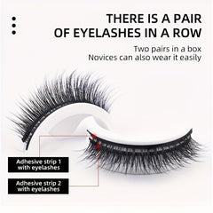 10 Pairs Natural Wispy Cross False Eyelashes Non-Slip Waterproof Lashes