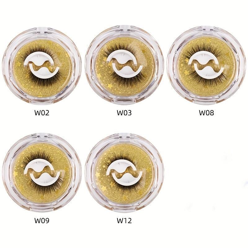 10 Pairs Natural Wispy Cross False Eyelashes Non-Slip Waterproof Lashes