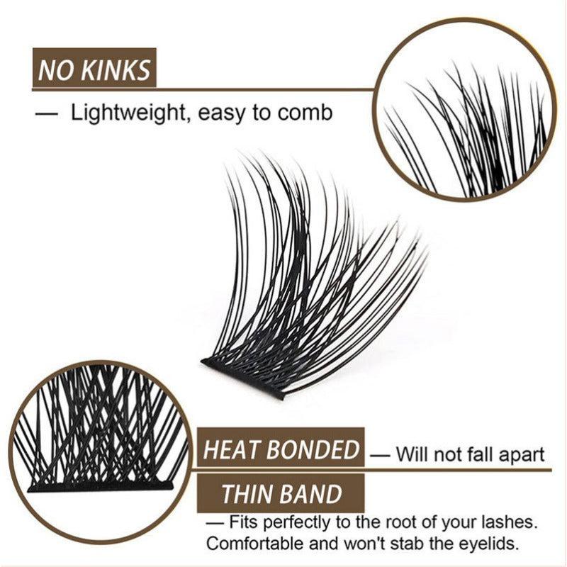 Individual Lashes 48 Pcs D Curl 8 16mm Lash Clusters Mixed Length
