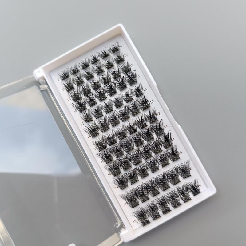 Individual Lashes 48 Pcs D Curl 8 16mm Lash Clusters Mixed Length