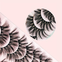 10 Pairs Faux Mink Natural Thick Curly False Eyelashes