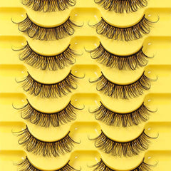10 Pairs False Eyelashes Natural Soft Thick Eye Lashes Daily Makeup