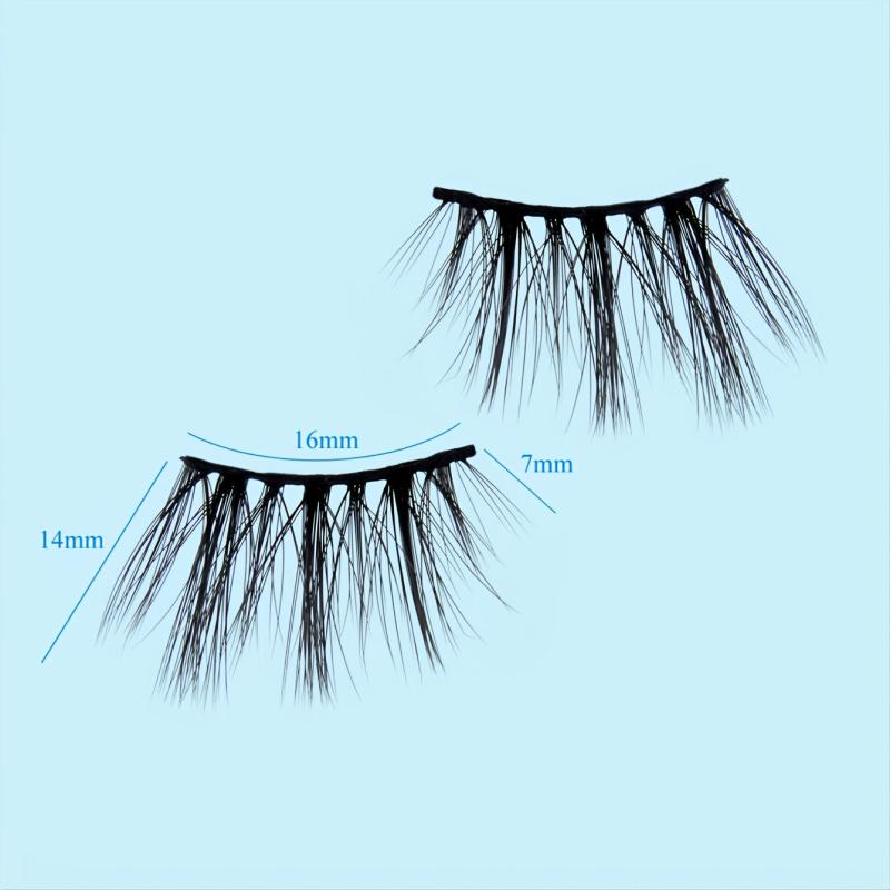 7 Pairs Half Lashes Wispy Fluffy False Eyelashes for Christmas