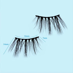 7 Pairs Half Lashes Wispy Fluffy False Eyelashes for Christmas