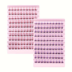 Colorful D Curl Eyelash Extensions 100 Clusters 14mm DIY Lash Extensions