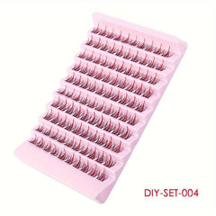 Colorful D Curl Eyelash Extensions 100 Clusters 14mm DIY Lash Extensions