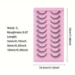 Fluffy Faux Mink Lashes Natural Look 10Pairs