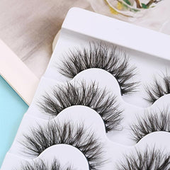 5 Pairs Messy Natural Fluffy False Eyelashes 3D Shape Makeup Lashes Extension