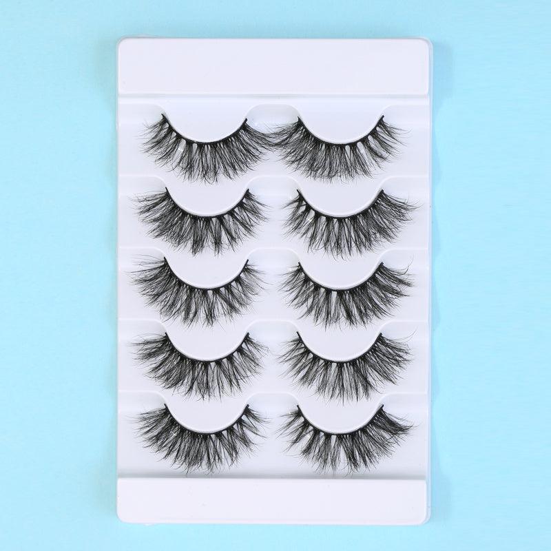 5 Pairs Messy Natural Fluffy False Eyelashes 3D Shape Makeup Lashes Extension