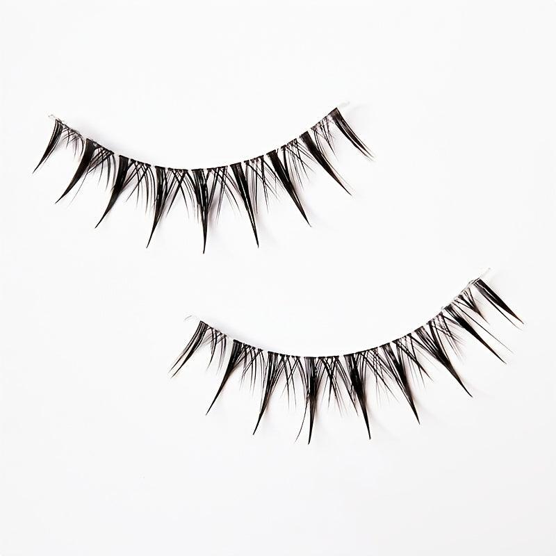 5 Pairs Crisscross Wispy False Eyelashes Japanese Style Anime Lashes