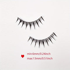 5 Pairs Crisscross Wispy False Eyelashes Japanese Style Anime Lashes