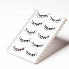 5 Pairs Crisscross Wispy False Eyelashes Japanese Style Anime Lashes
